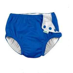 Iplay Baby Boy Snap Reusable Absorbent Swimsuit Diaper Blue Size 12 Months 10318